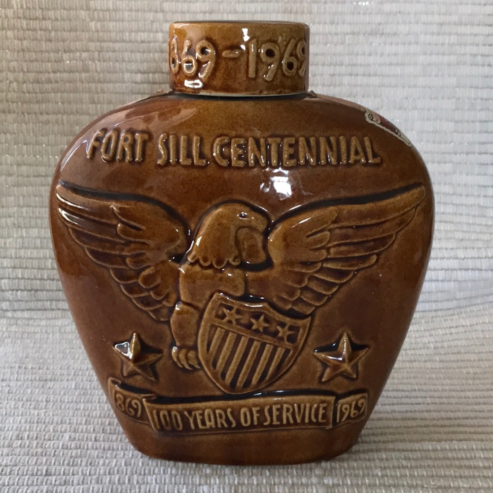Vintage 100th Anniversary Fort Sill Flask